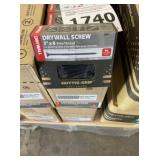 3" x 8 Fine Thread Drywall Screws x 24
