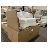 Wedge Chair in Allegra Chalk