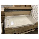 60" x 30" Khaki RH Shower Base