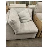 Corner Chair in Gray Cross-Stich