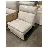 Armless Chair to Sectional in Light Gray