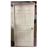 36" x 80" LH Primed 6-Panel Interior Door