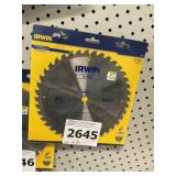 Irwinï¿½ 10" 40T Carbide Tipped Saw Blade x 2
