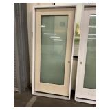 36" x 80" LH Fiberglass Full-View Exterior Door
