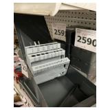 Empty Metal Drill Index Boxes x 5