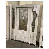 RH Fiberglass Zinc Leaded Entry Door