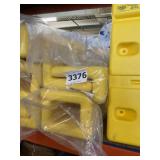 6" x 42" Yellow Square Beam Protectors x 2 Sets