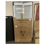59" x 75" Brushed Gold Shower Door