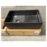 33" Fireclay Single Bowl Apron Sink in Black Gloss