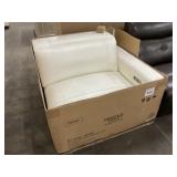 Pleather chair to Sectional in White