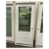 36" x 80" LH Fiberglass Mid-View Exterior Door
