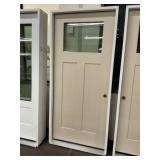 36" x 80" LH Fiberglass Craftsman Style Ext. Door