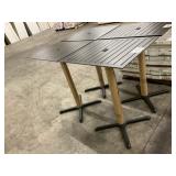 24" x 31" High Top Patio Table x2