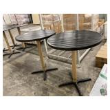 35" Round High Top Patio Table x2