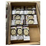 Single Receptacles in Ivory x 11