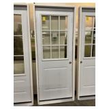 32" x 80" LH Steel HV 9-Lite Exterior Door