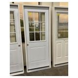 32" x 80" RH Steel HV 9-Lite Exterior Door