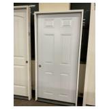 36" x 77" RH Steel 6-Panel Exterior Door