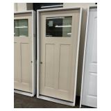 36" x 80" RH Fiberglass Craftsman Style Ext. Door