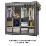Gray UDEAR Portable Closet