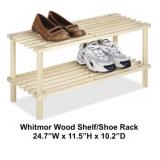 Whitmor Wood Household Shelf x 2