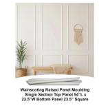 Wainscoting Raised Panel Molding Single Section x2