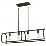 Ashley 4-Bulb Island Light in Grey Ash