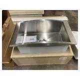 32" x 18" Stainless Steel Curved Drop-in Sink