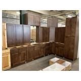 15pc. Silvercreek Rustic Hickory 42" Kitchen