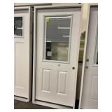 36" x 80" LH Fiberglass HV Exterior Door w/ Blinds