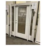 RH Fiberglass Zinc Leaded Entry Door