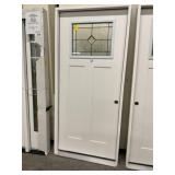 36" x 80" LH Fiberglass Craftsman Style Ext. Door