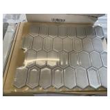 12" x 12" Framework Pewter Mosaic Tile x 50 pc