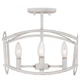 Quoizelï¿½ 4-Bulb Semi-Flush Mount in White