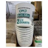 Stack of 2-1/2 Quart All Purpose Mixing Containers
