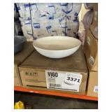 16" White Round Vessel Sink