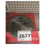 Vermont Americanï¿½ 10" 28T Carbide Tip Blades x 2