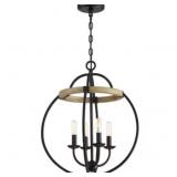 Quoizel® Sandgate 4-Light Pendant in Black x 2
