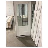 36" x 80" RH Fiberglass 3/4 View Exterior Door