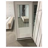 36" x 80" LH Fiberglass 3/4 View Exterior Door