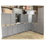 15pc. Silvercreek Platinum Shaker 36" Kitchen