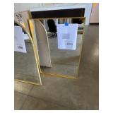 32" x 24" Rectangular Mirror with Gold Frame