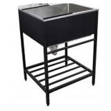 RTA 25" x 22" Black SS Farmhouse Landry Rack x 2