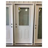 36" x 80" RH Steel High-View Exterior Door