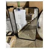 18" x 30" Mirror with Black Metal Frame