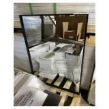 24" x 32" Mirror with Black Metal Frame
