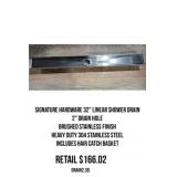 Signature Hardware 32" Linear Shower Drain