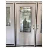36" x 80" LH Fiberglass MV Deco Glass Ext. Door