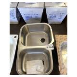 32" Stainless Steel 60/40 Undermount Sink