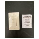 On/Off Fan/Light Control In Almond x2